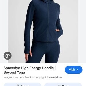 Beyond Yoga Deep Blue Hoodie